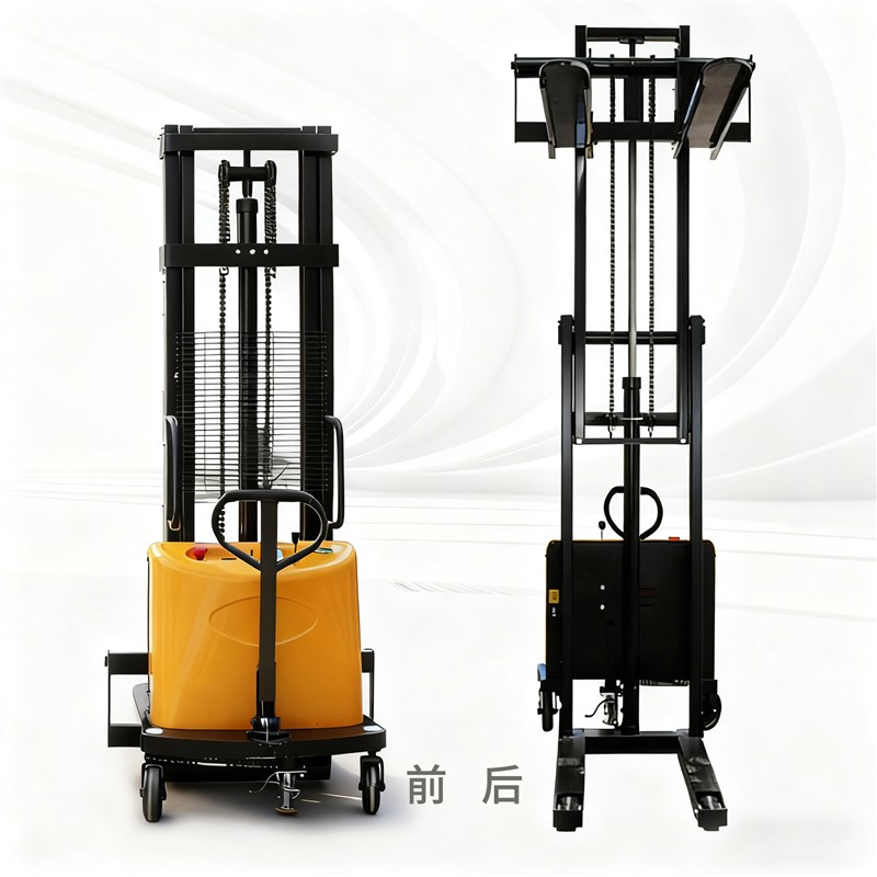 全半电动叉车2吨1电瓶堆高小型液压升降堆垛车升高铲车搬运装卸车