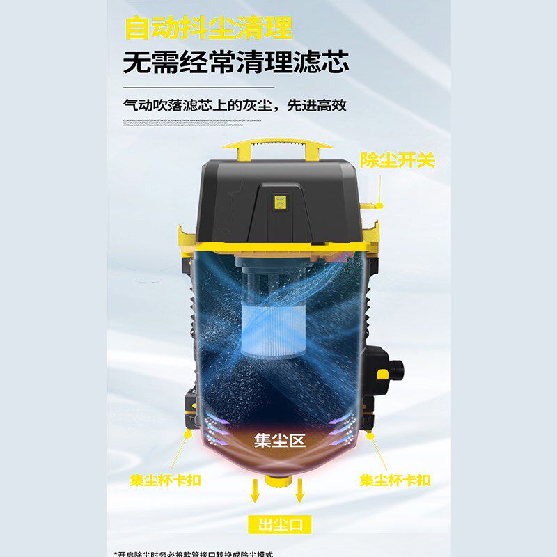 洗车店专用汽车美容吸尘器大功率大吸力挂式洗车机家用挂壁洗车机