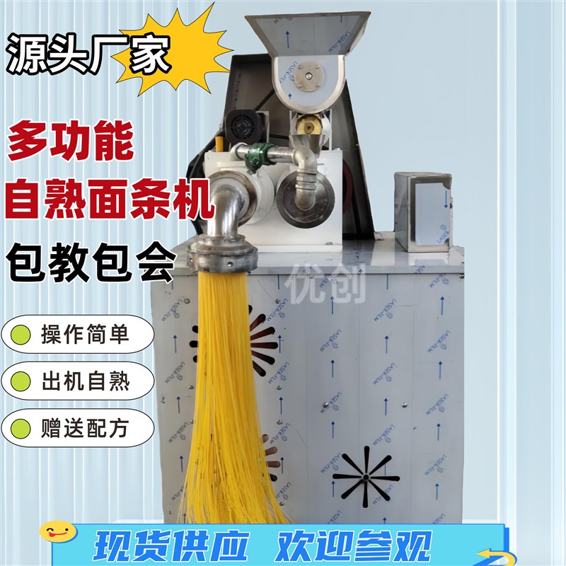 全自动自熟玉米面条机大型五谷杂粮面条机米线冷面机做红薯粉米线