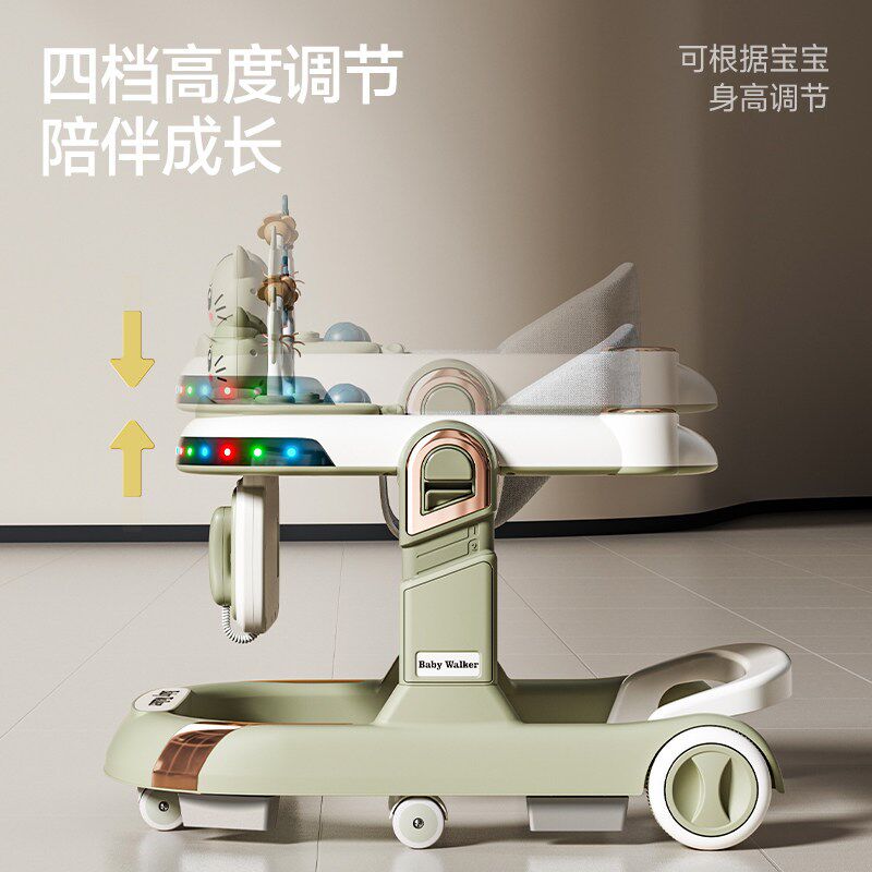 新款宝宝学步车婴儿学走路可坐可推多功能助步车学行车防O型腿