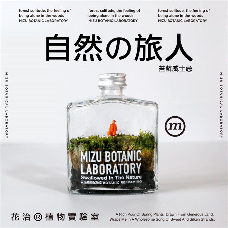 花治罐装植物植物微景观苔藓威士忌创意迷你植物礼品送长辈送朋友