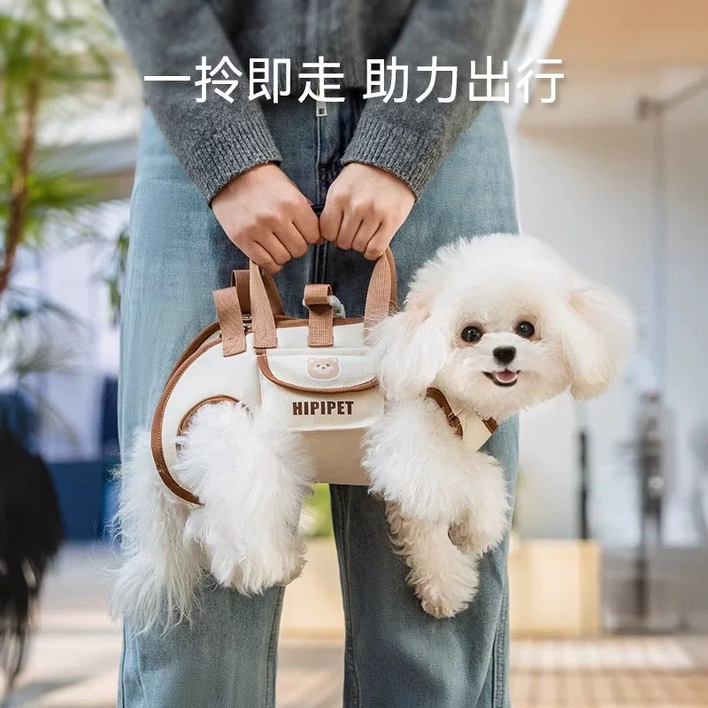 小狗背包外出便携斜挎包小型犬宠物比熊博美外出包手提包外出胸背
