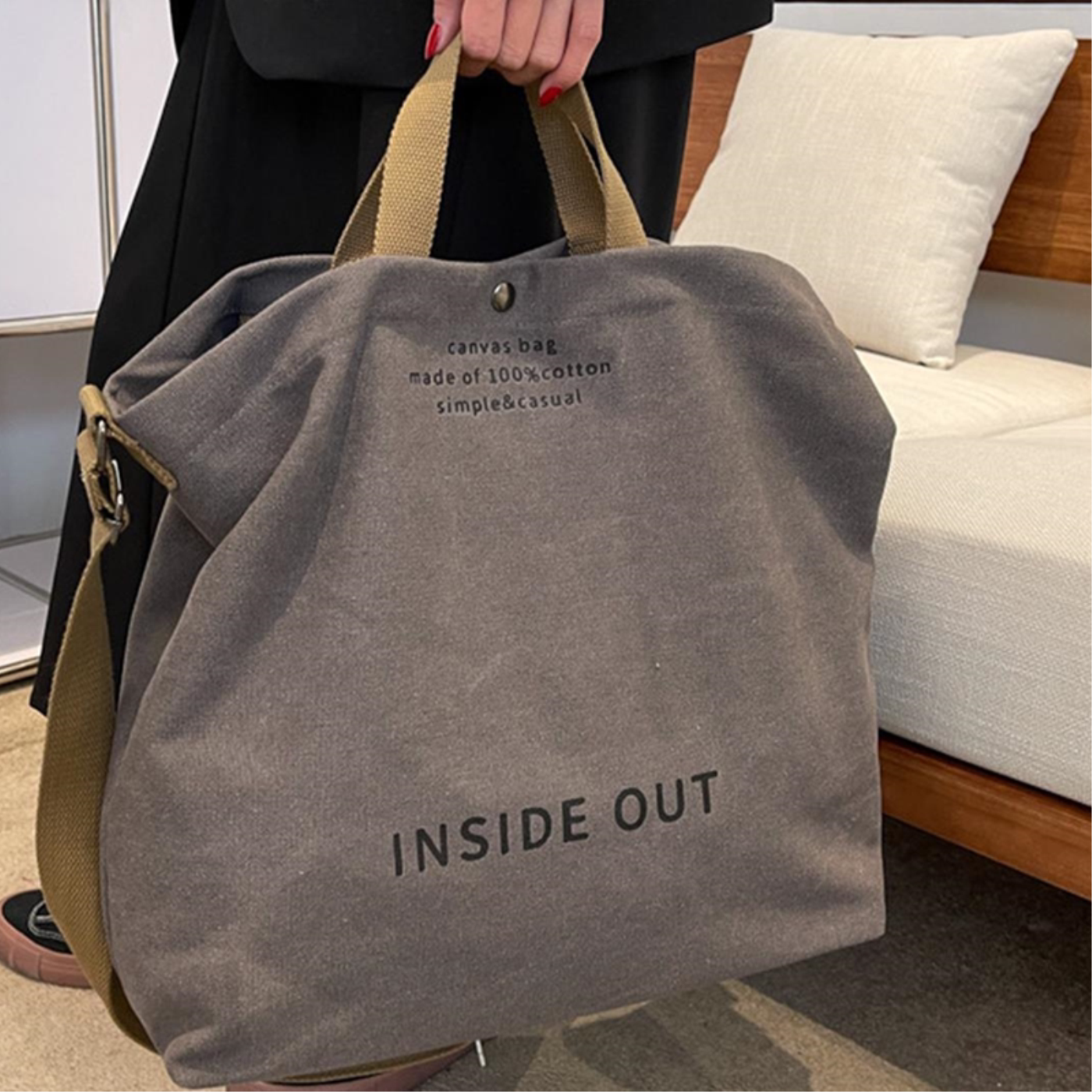 大学生斜挎包男款手提包通勤包男帆布上课包男士单肩包大容量背包