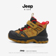 男孩跑步大棉鞋 jeep儿童运动鞋 男童女童秋冬加绒二棉保暖防滑新款