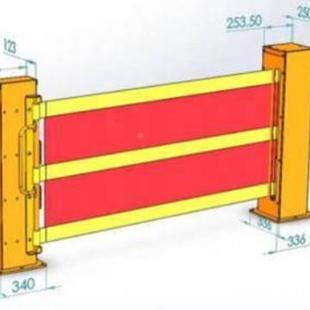 月台防坠落可伸软护帘栏572防护楼梯伸栏缩护防缩护柱临时围栏