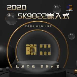 幻彩灯珠全彩七彩led灯珠灯带显示 2020幻彩SK9822双线传输嵌入式