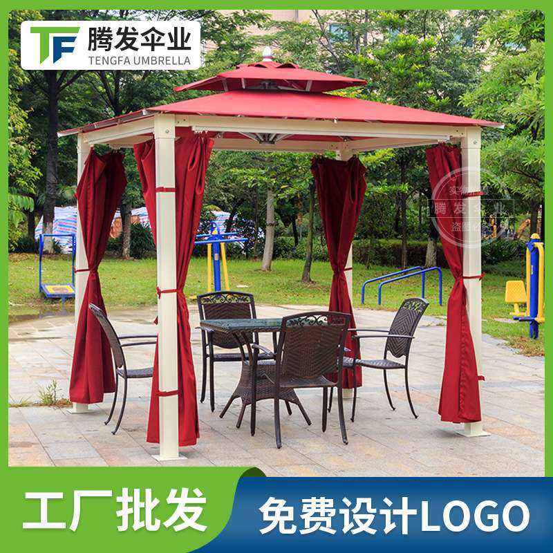 铝合金杆四柱双层帐篷 四方罗马广告帐篷 户外摆摊帐篷遮阳天幕