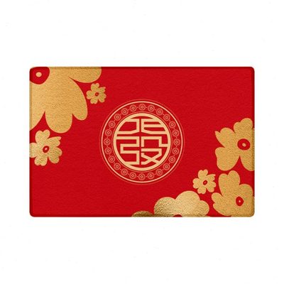 OGLY新中式喜庆红色入户门地垫出入平安家用门垫玄关地毯门口脚垫