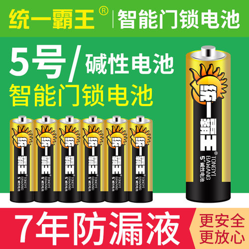 统一霸王5号7号电池血压计燃气表儿童玩具闹钟遥控器1.5V碱性电池