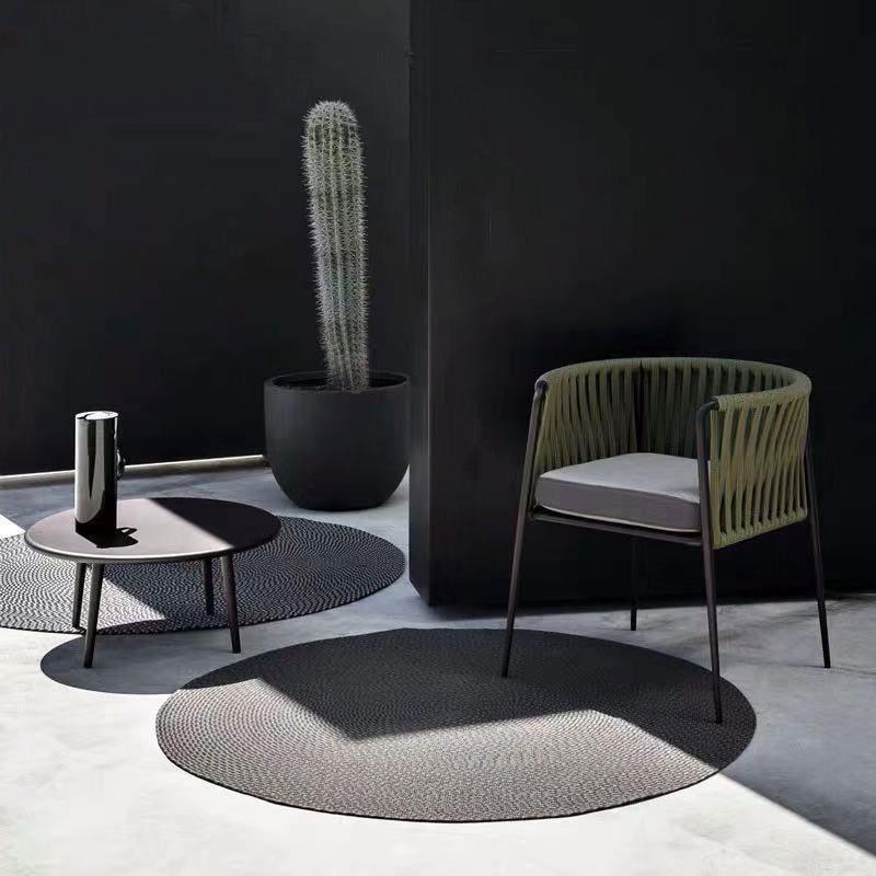 子户外藤编桌椅DC-09040椅休PE藤餐厅露台阳台室外花园咖啡闲厅藤