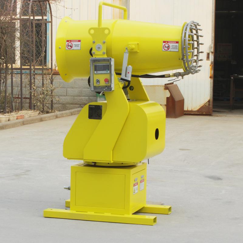 出口加俄罗斯全自动35米环降尘雾炮机 料场JTR间湿车降保温喷雾风