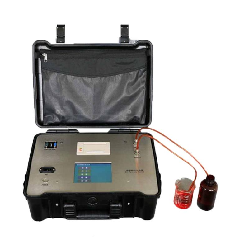 在线粒润计数器液压携油油液默认项清洁度测试便式安颗装滑油污染