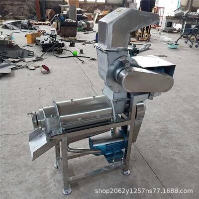 大型山楂甜枣肉核分离挤汁机电动螺旋榨汁机工业用果蔬榨汁设备