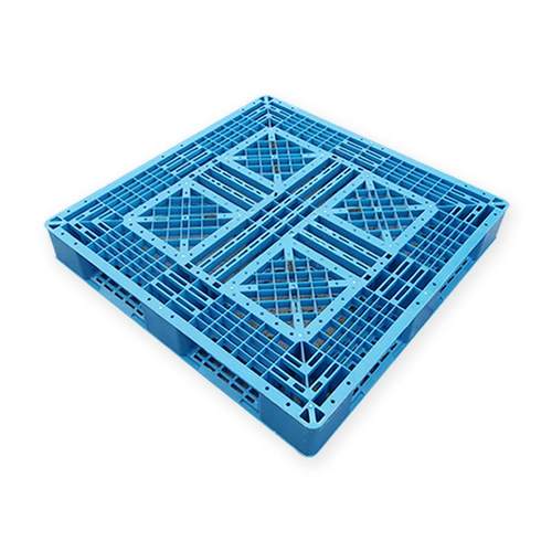 田字叉车托盘仓库储物用物流塑料栈板蓝色货架托盘