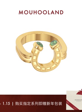 Mouhooland/暮后之地马年限定系列马蹄铁戒指小众设计食指戒情侣