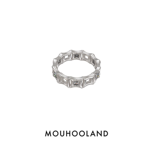 Mouhooland 指環原創食指戒簡約 暮后之地節戒小眾設計戒指情侶款