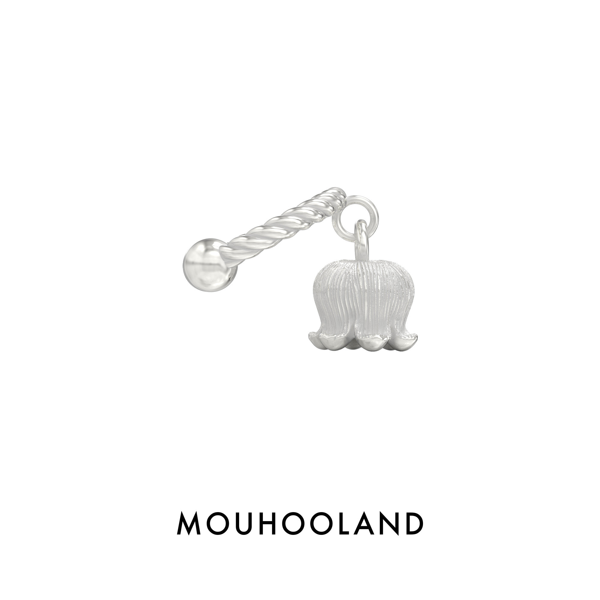 Mouhooland/暮后之地流苏系列铃兰耳骨夹小众设计耳饰设计感耳夹图片