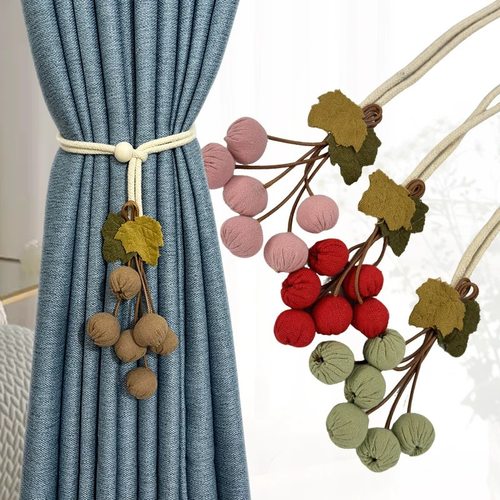 丰收南瓜串挂件窗帘捆绑带纱帘扎