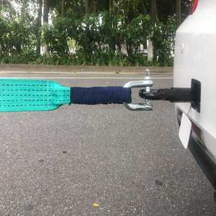 夜光荧光 方向标 拖车绳 汽车拖车绳 8吨4米50MM加宽加厚拖车带