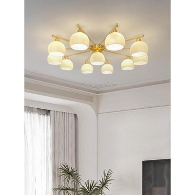 客厅灯大厅高端法式简约奶油风卧室吸顶灯北欧大气直径1米灯