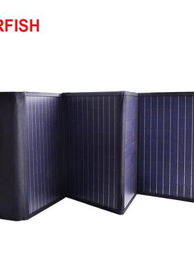 CRFISH户外野营100W便携式折叠太阳能电池充电板太阳能折叠包