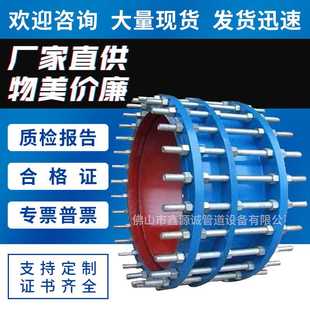 VSSJA 600 2钢制伸缩器 双法兰限位伸缩传力接头管道伸缩节DN100