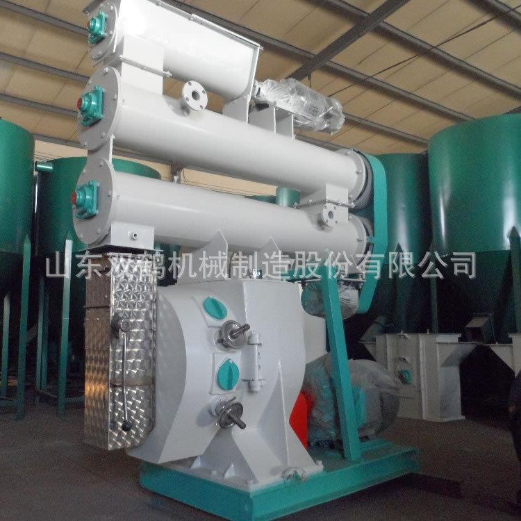 猪饲料颗粒机多少钱卧式环模颗粒机饲料颗粒机厂家时产一吨机械