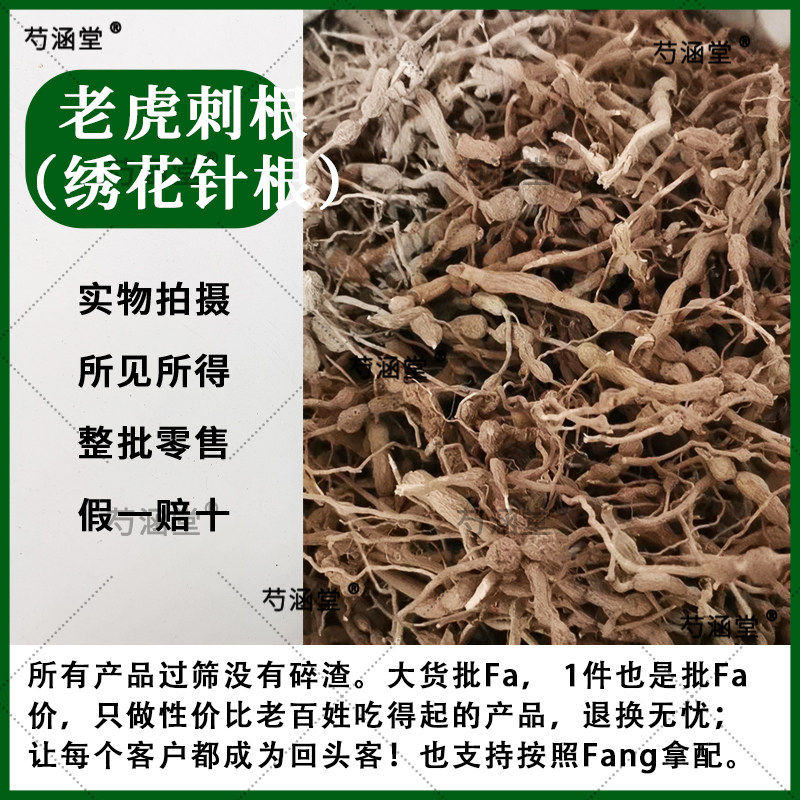 野生绣花针根 老虎刺 老鼠刺 中药材虎刺根 伏牛花根鸡筋参根包邮