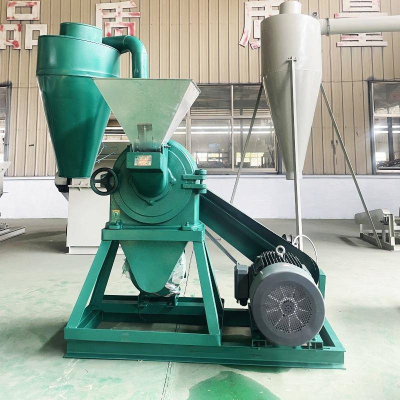 HF-350型齿盘粉碎机干湿糯米粉碎机自吸式米糠稻壳粉碎机