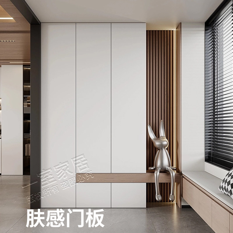 柜门定制双面pet肤感柜门订制osb欧松板衣柜橱柜高光全屋门板定做