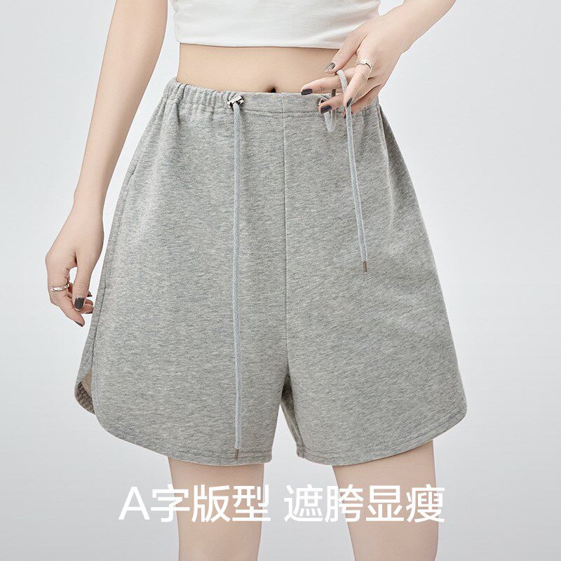 孕妇短裤夏季薄款外穿无托腹抽绳五分裤小个子夏装孕期休闲阔腿裤