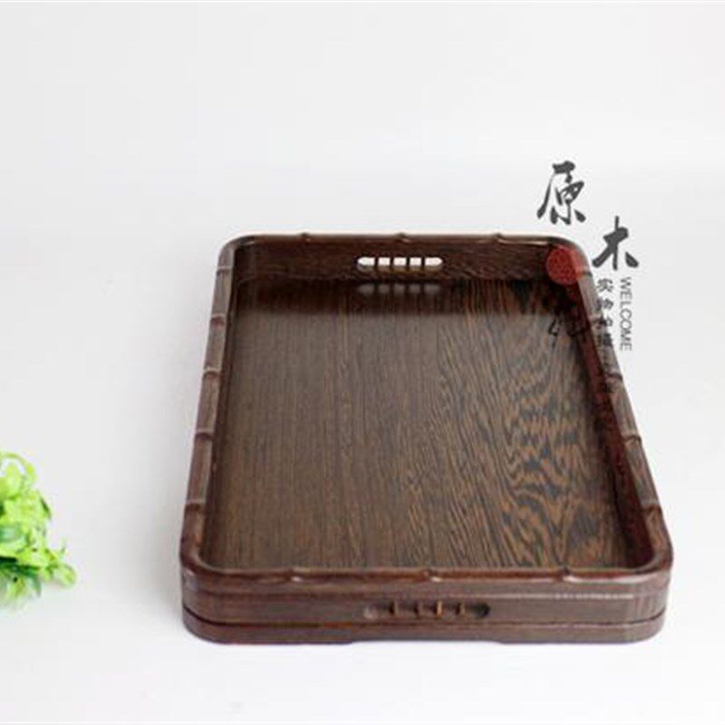 红木香盘熏香炉收纳盘 鸡翅木长方形木托盘木制茶盘 实木果盘特价