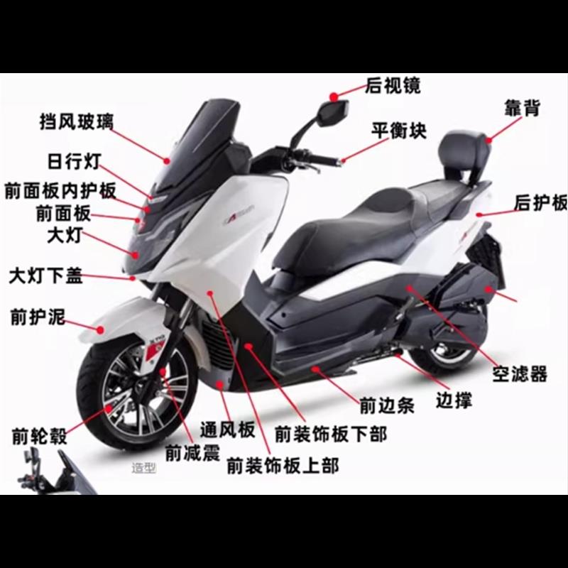 台荣TR150T川铃150T10摩托车配件外壳 前泥板 前面板挡风玻璃边条