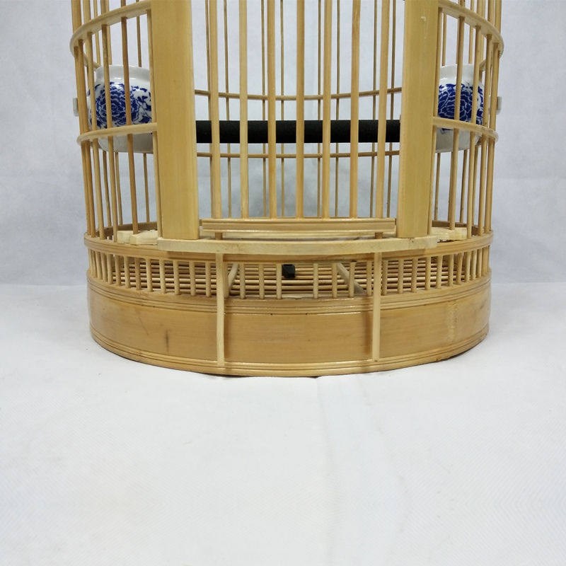 鸟笼子竹制画眉鸟笼川笼八哥鸟笼子大号全套配件手工老料竹鸟笼子