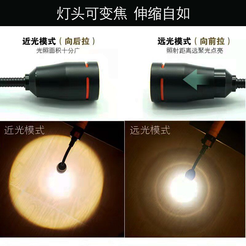 G4强光变焦汽车维修检修工作灯LED充电应急强力磁吸万向工具灯