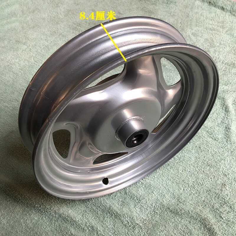 电动三轮车助残车前轮毂375-12车圈400-12前钢圈6302轴承轮毂