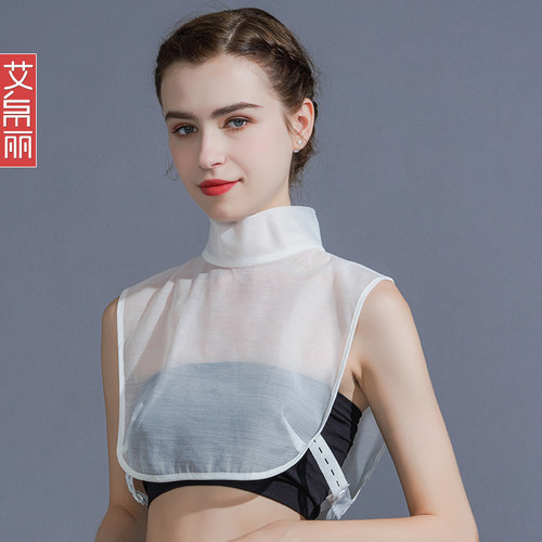 欧根纱假领子女配毛衣百搭假领半高领衬衫领多功能衣领打底配饰潮