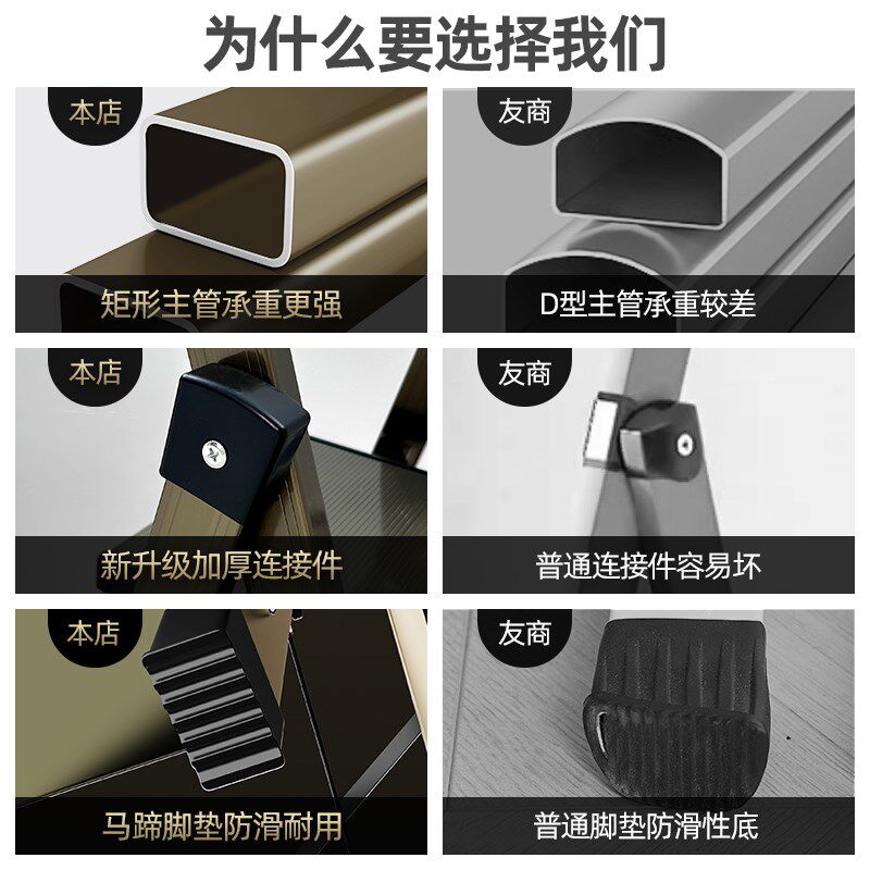 梯子家用折叠梯铝合金加厚步梯室内多功能伸缩五步人字梯楼梯爬梯