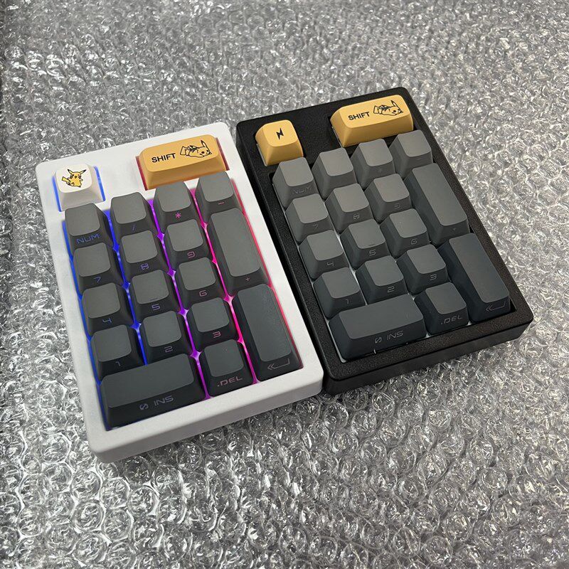 MK870黑曜石小数字键盘客制化套件19键机械键盘RGB热插拔三模2.4G