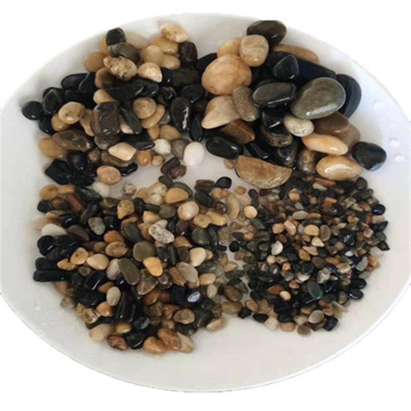 广东天然鹅卵石地暖回填豆石庭院铺路原石过滤滤料鱼缸造景石子