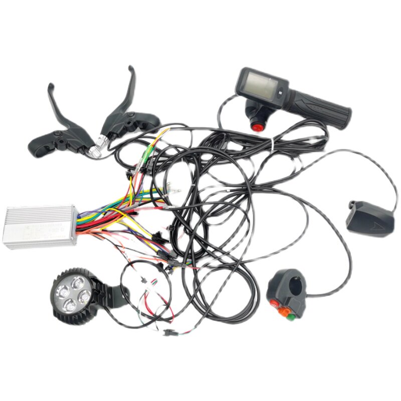 代驾车提速套装 电路系统控制器转把LED大灯36V锂电提速套装48V