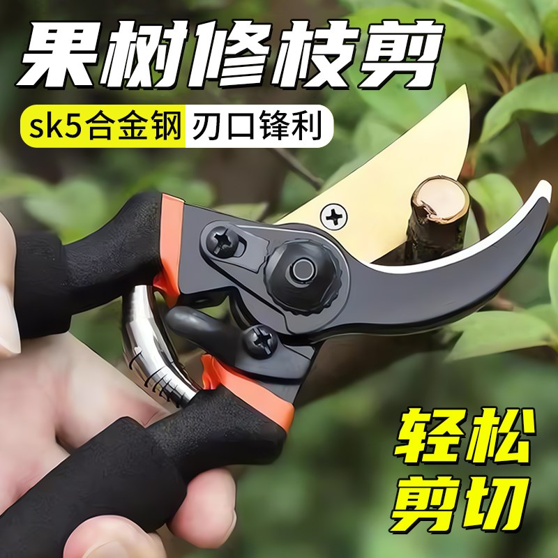 sk5钢强力园艺剪修枝剪园林花木果树嫁接剪盆栽修剪专用工具锋利