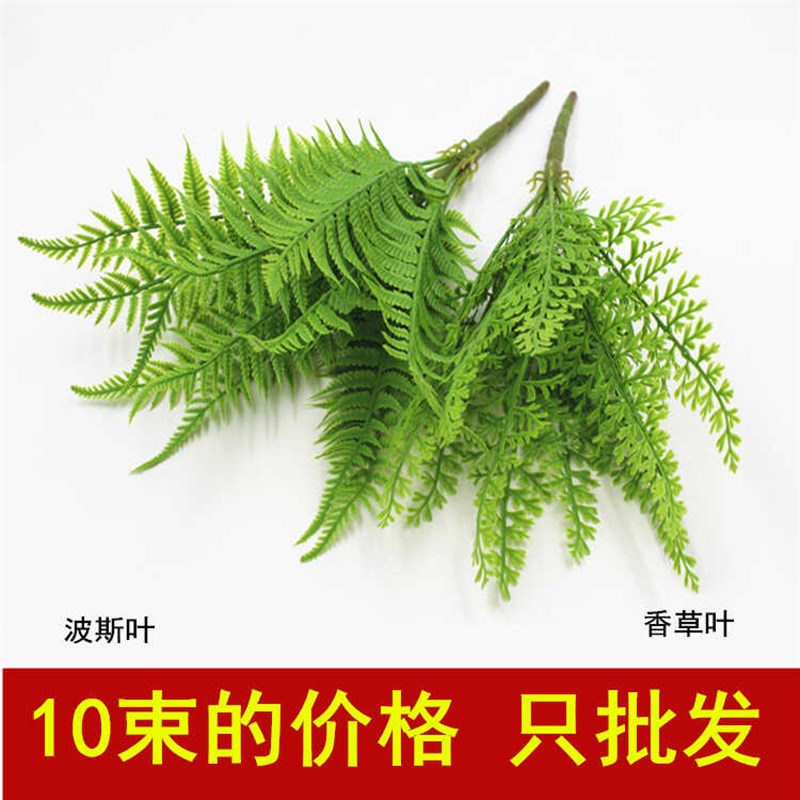 仿真绿植墙配材配件假草坪植物墙装饰大小植物墙面装饰绿萝叶蕨草