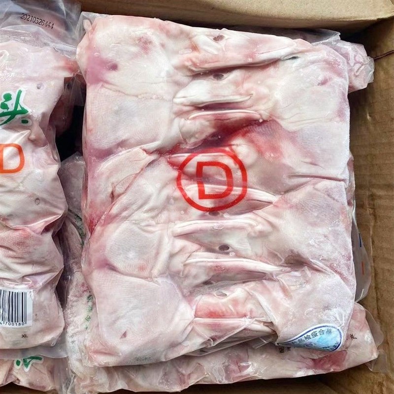 六和新鲜冷冻一级89鸭头干净无毛不破嘴整箱24斤卤菜食材散养D头