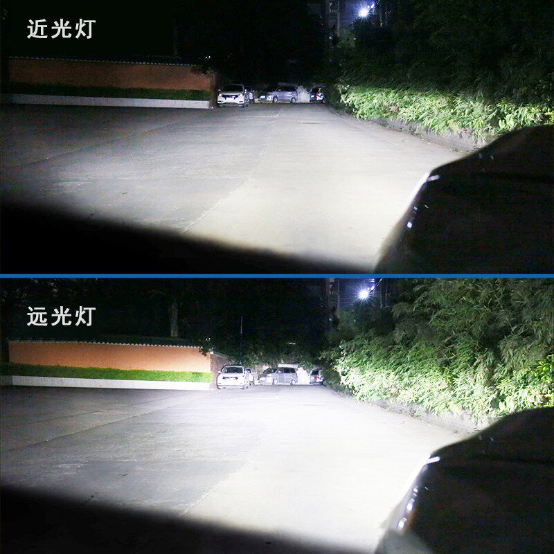 汽车大灯氙气灯12vh7h1h3h11近光远光h4一体9005改装超亮疝气灯泡