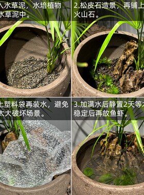 古法养鱼大缸黑色复古紫砂无孔景德镇陶瓷睡莲盆盆荷花专用盆水缸