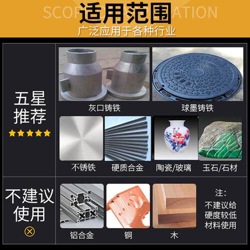 钎焊金刚石磨轮磨片铸铁砂轮磨盘打磨灰球铁轮专用平形梅花轮耐磨