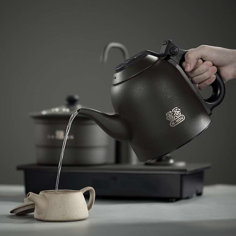 吉谷恒温电热水壶嵌入式不锈钢 台式底部上水1.2L大容量