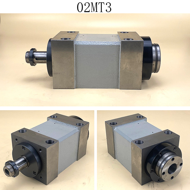 机床动力头2号型BT30 ER25 ER32 莫氏MT3钻 镗 铣 磨主轴头动力头