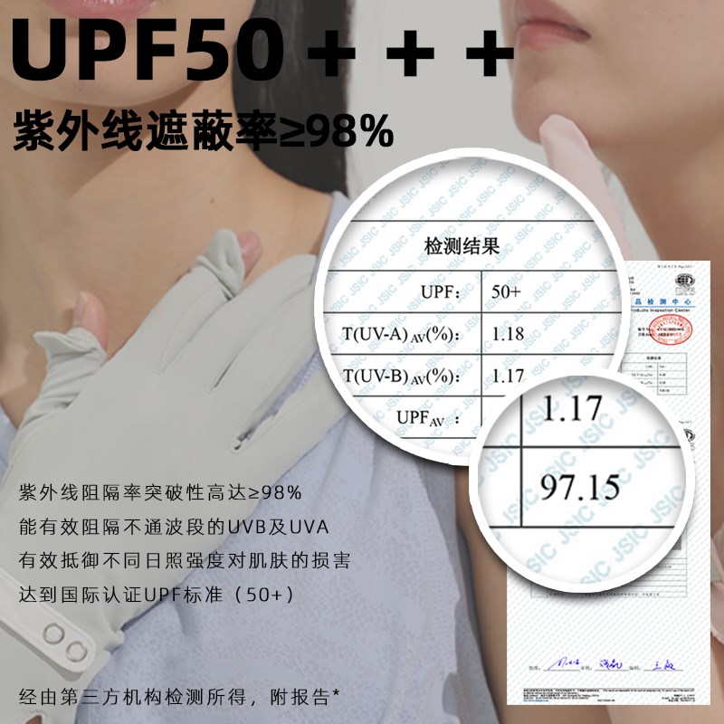 防晒手套女防紫外线开车冰丝袖套骑行薄款防晒手袖男全指防滑短款